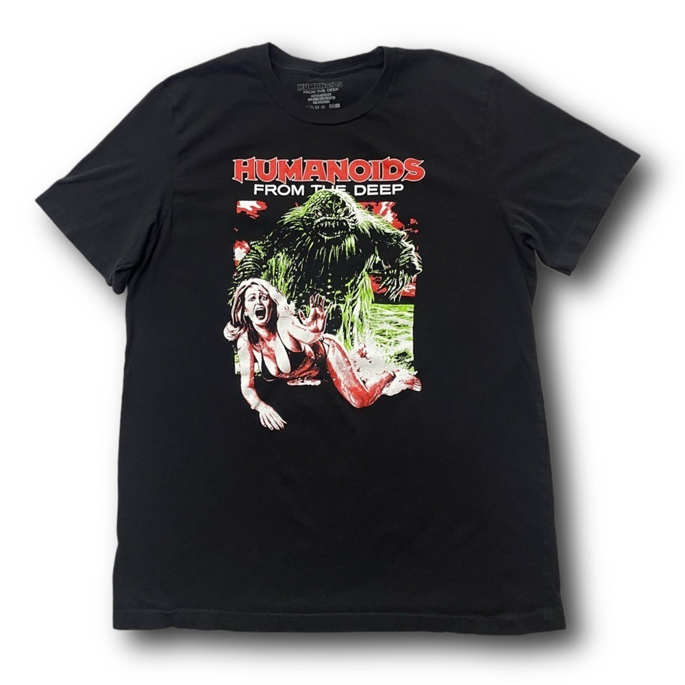 Humanoids From The Deep 1980 Classic Horror/Sci Fi movie graphic t-shirt - Large